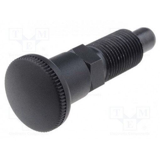 GN 817-10-12-B; Indexing plungers; Thread: M16; Plating: black finish; 10mm; ELESA+GANTER