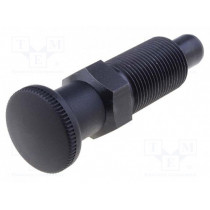 GN 817-12-15-B; Indexing plungers; Thread: M20; Plating: black finish; 12mm; ELESA+GANTER