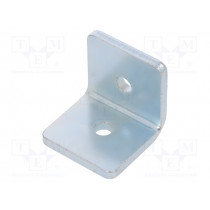 GN 967-40-40-L-2-ZB; Angle bracket; for profiles; W: 40mm; H: 40mm; L: 40mm; steel; ELESA+GANTER