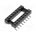DS1001-02-16N13; Socket: DIP; PIN: 16; Pitch: 2.54mm; precision; SMT; 7.62mm; 0÷85°C; CONNFLY