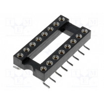 DS1001-02-16N13; Socket: DIP; PIN: 16; Pitch: 2.54mm; precision; SMT; 7.62mm; 0÷85°C; CONNFLY DS1001-02-16N13; Socket: DIP; PIN: 16; Pitch: 2.54mm; precision; SMT; 7.62mm; 0÷85°C; CONNFLY