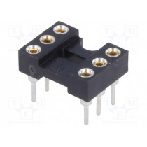 DS1001-01-06BT1NSF6X; Socket: DIP; PIN: 6; Pitch: 2.54mm; precision; THT; gold-plated; 1A; CONNFLY DS1001-01-06BT1NSF6X; Socket: DIP; PIN: 6; Pitch: 2.54mm; precision; THT; gold-plated; 1A; CONNFLY