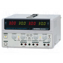 GPS-3303; Power supply: laboratory; Channels: 3; 0÷30VDC; 0÷3A; 0÷30VDC; 0÷3A; GW INSTEK GPS-3303; Power supply: laboratory; Channels: 3; 0÷30VDC; 0÷3A; 0÷30VDC; 0÷3A; GW INSTEK