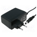 GS15E-4P1J; Power supply: switched-mode; 15VDC; 1A; Out: 5,5/2,1; 15W; Plug: EU; MEAN WELL