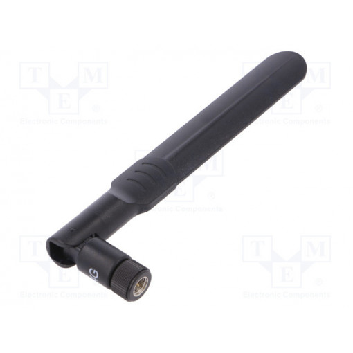 GSM-ANT-SV03; Antenna; LTE; 6dBi; Mounting: twist-on,angular; 50Ω; male,SMA; SR PASSIVES
