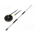 GSM-ANT825-1; Antenna; GSM; 5dBi; linear; Mounting: magnet; 50Ω; male,SMA; Len: 3m; SR PASSIVES