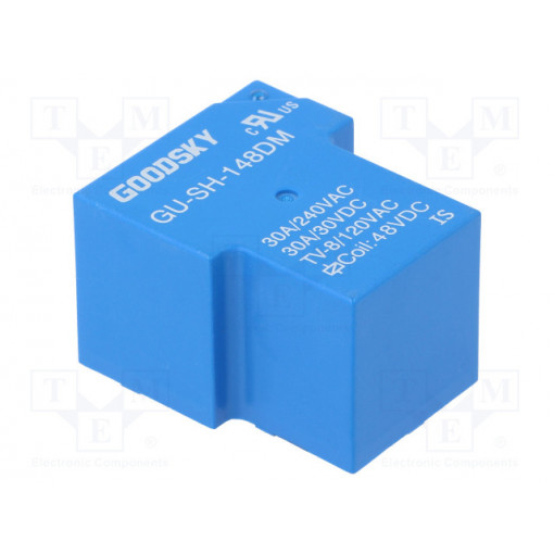 GU-SH-148DM; Relay: electromagnetic; SPST-NO; Ucoil: 48VDC; 30A; Series: GU; GOODSKY
