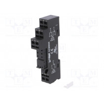 GZMB80; Socket; PIN: 8; 10A; 300VAC; Mounting: DIN; Leads: spring clamps; RELPOL