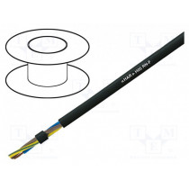 1600252; Wire; stranded; Cu; 3G0,75mm2; rubber; black; 300/500V; Class: 5; LAPP KABEL