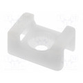 HC-2S; Screw mounted clamp; polyamide; natural; B: 5mm; H: 9mm; L: 23mm; KSS WIRING