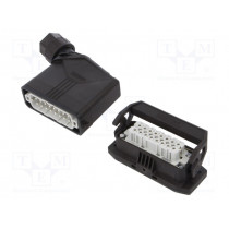 1411358; Connector: HDC; male + female; Pitch: 66x16mm; 250V; 20A; PIN: 16; PHOENIX CONTACT