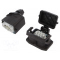 1411487; Connector: HDC; male + female; Pitch: 44x27mm; 500V; 16A; PIN: 6; PHOENIX CONTACT
