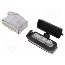 1411493; Connector: HDC; male + female; Pitch: 104x27mm; 500V; 16A; PIN: 24; PHOENIX CONTACT