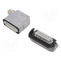 1424463; Connector: HDC; male + female; Pitch: 66x16mm; 250V; 16A; PIN: 16; PHOENIX CONTACT