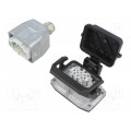1416344; Connector: HDC; male + female; Pitch: 44x27mm; 500V; 16A; PIN: 6; PHOENIX CONTACT