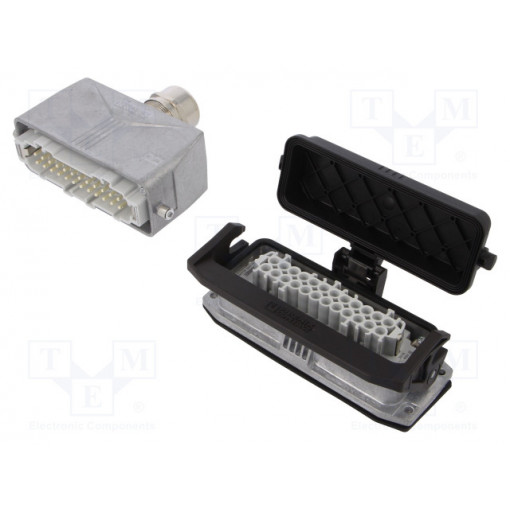 1416351; Connector: HDC; male + female; Pitch: 104x27mm; 500V; 16A; PIN: 24; PHOENIX CONTACT