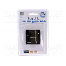 HD0006; Switch; HDMI 1.4,with amplifier; HDMI socket x4; black; LOGILINK HD0006; Switch; HDMI 1.4,with amplifier; HDMI socket x4; black; LOGILINK