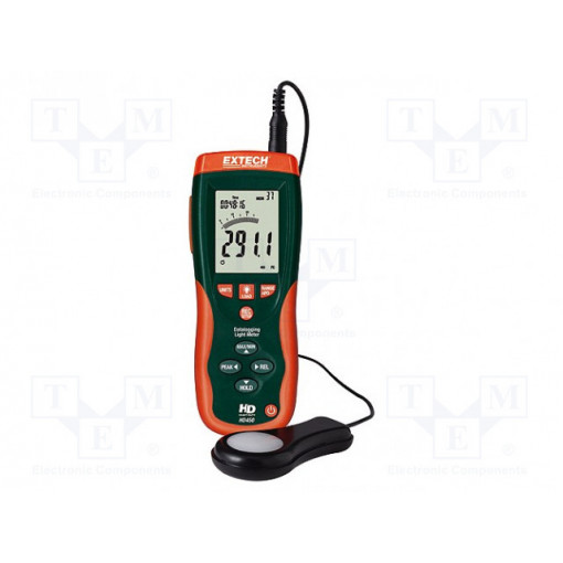 HD450; Meter: light meter; LCD 3,75 digit (3999); Bargraph: 40segm.; EXTECH