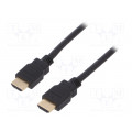 41083; Cable; HDMI 2.1; HDMI plug,both sides; 1.5m; black; Goobay