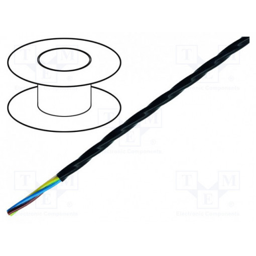 0091316; Wire; ÖLFLEX® HEAT 260 MC; stranded; Cu; 4G1,5mm2; PTFE; black; LAPP KABEL