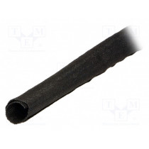 170-01312; Conduit; Braid diameter: 70mm; Mat: polyamide; Len: 50m; black; HELLERMANNTYTON