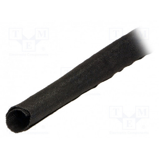 170-01307; Conduit; Braid diameter: 38mm; Mat: polyamide; Len: 50m; black; HELLERMANNTYTON