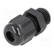 HT M12 RAL9005; Cable gland; M12; IP68; Mat: polyamide; black; HELUKABEL
