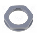 KMK-PA RAL7001 PG9; Nut; PG9; polyamide; 22mm; dark grey; -40÷100°C; Thread: PG; HELUKABEL KMK-PA RAL7001 PG9; Nut; PG9; polyamide; 22mm; dark grey; -40÷100°C; Thread: PG; HELUKABEL