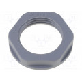 KMK-PA RAL7001 M20; Nut; M20; polyamide; 26mm; dark grey; -40÷100°C; Thread: metric; HELUKABEL KMK-PA RAL7001 M20; Nut; M20; polyamide; 26mm; dark grey; -40÷100°C; Thread: metric; HELUKABEL