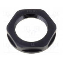 KMK-PA RAL9005 PG11; Nut; PG11; polyamide; 24mm; black; -40÷100°C; Thread: PG; HELUKABEL