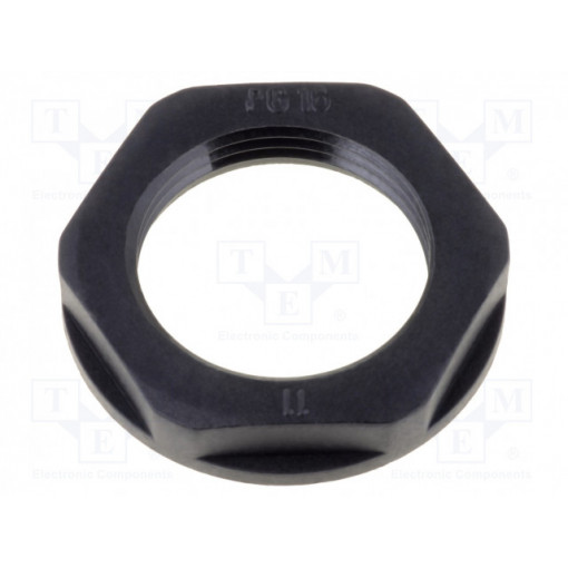 KMK-PA RAL9005 PG13; Nut; PG13,5; polyamide; 27mm; black; -40÷100°C; Thread: PG; HELUKABEL