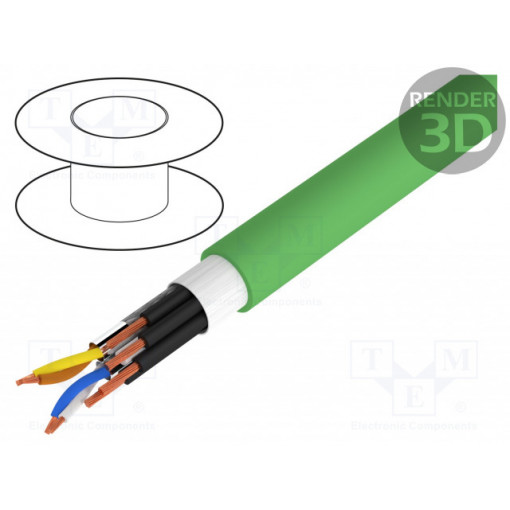 801651; Wire; HELUKAT® PROFInet B; industrial Ethernet,PROFINET; 5e; HELUKABEL