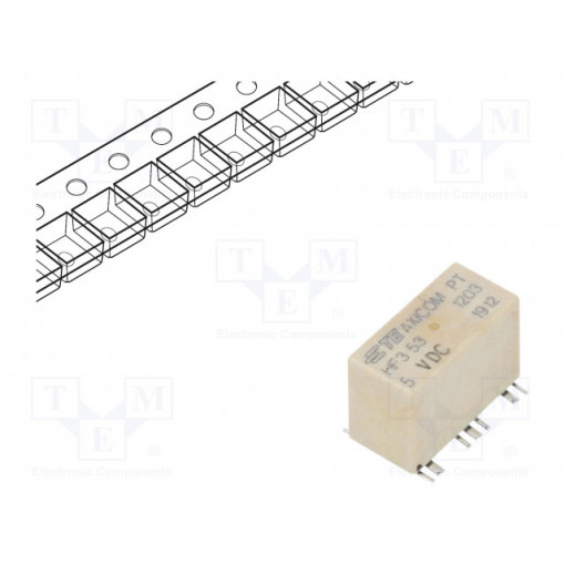 1462051-2; Relay: electromagnetic; SPDT; Ucoil: 5VDC; 2A; Mounting: SMT; 178Ω; TE Connectivity