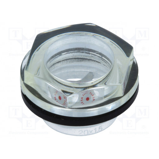 13681; Level indicator; Inspect.hole dia: 14mm; M20; 8÷10Nm; Pitch: 1,5; ELESA+GANTER