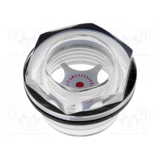 13726; Level indicator; Inspect.hole dia: 21mm; M26; 8÷10Nm; Pitch: 1,5; ELESA+GANTER