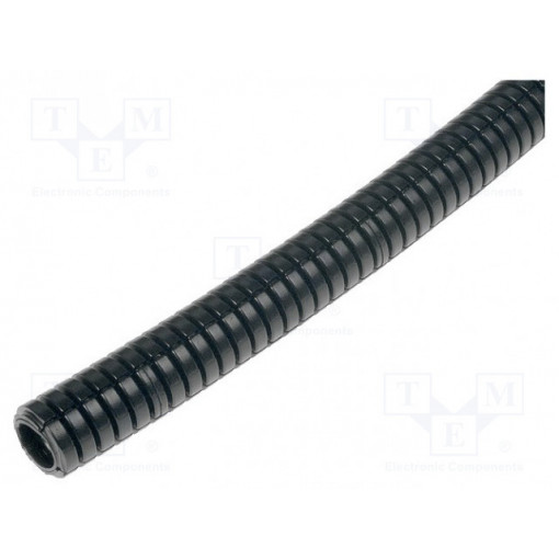 166-11201; Protective tube; ØBraid : 11mm; polyamide; black; Len: 50m; HELLERMANNTYTON