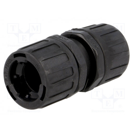 166-24600; Connector; ØBraid : 16mm; polyamide; HelaGuard; -50÷135°C; IP66; HELLERMANNTYTON