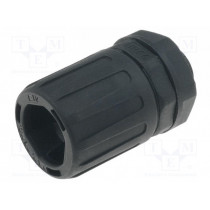 166-21024; Straight terminal connector; ØBraid : 18mm; polyamide; HelaGuard; HELLERMANNTYTON