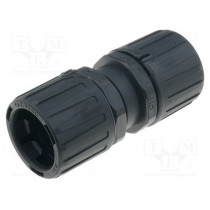 166-24603; Connector; ØBraid : 34mm; polyamide; HelaGuard; -50÷135°C; IP66; HELLERMANNTYTON