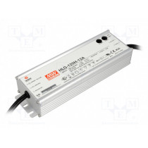 HLG-120H-12A; Power supply: switched-mode; LED; 120W; 12VDC; 10.8÷13.5VDC; 5÷10A; MEAN WELL