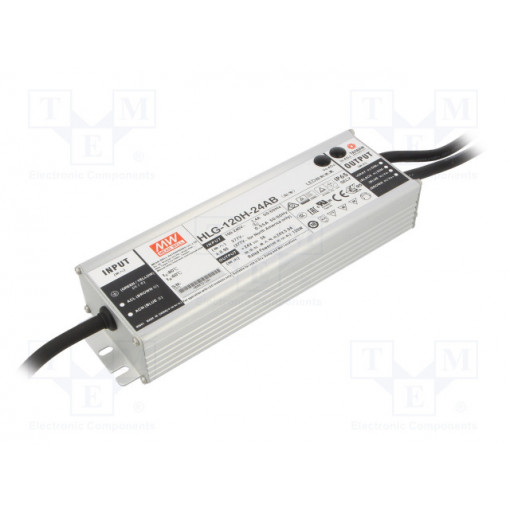 HLG-120H-24AB; Power supply: switched-mode; LED; 120W; 24VDC; 22÷27VDC; 2.5÷5A; MEAN WELL