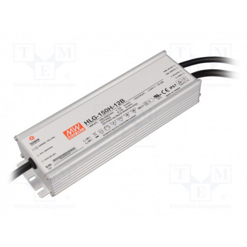HLG-150H-12B; Power supply: switched-mode; LED; 150W; 12VDC; 12.5A; 90÷305VAC; MEAN WELL