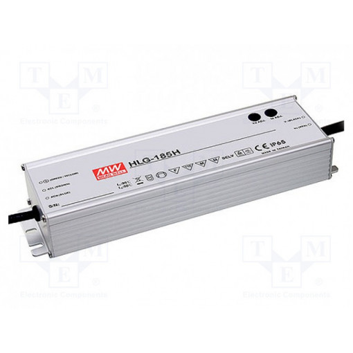 HLG-185H-24A; Power supply: switched-mode; LED; 187.2W; 24VDC; 22÷27VDC; IP65; MEAN WELL