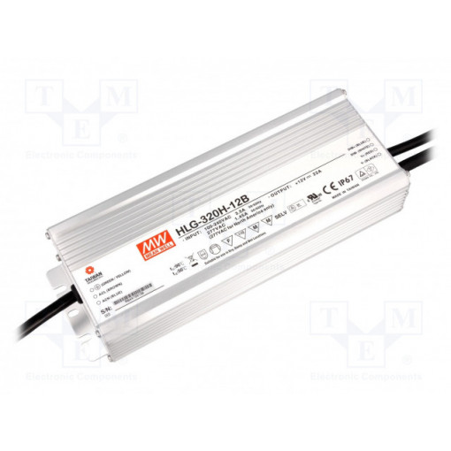 HLG-320H-12B; Power supply: switched-mode; LED; 264W; 12VDC; 22A; 90÷305VAC; IP67; MEAN WELL