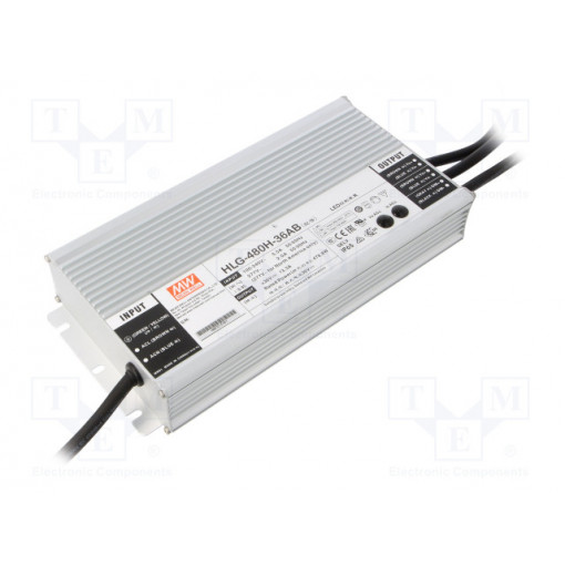 HLG-480H-36AB; Power supply: switched-mode; LED; 478.8W; 36VDC; 30.6÷37.8VDC; MEAN WELL