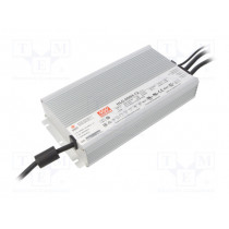HLG-600H-12; Power supply: switched-mode; LED; 480W; 12VDC; 40A; 90÷305VAC; IP67; MEAN WELL
