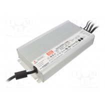 HLG-600H-12AB; Power supply: switched-mode; LED; 480W; 12VDC; 10.2÷12.6VDC; IP65; MEAN WELL