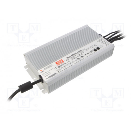 HLG-600H-15AB; Power supply: switched-mode; LED; 540W; 15VDC; 12.7÷15.8VDC; IP65; MEAN WELL