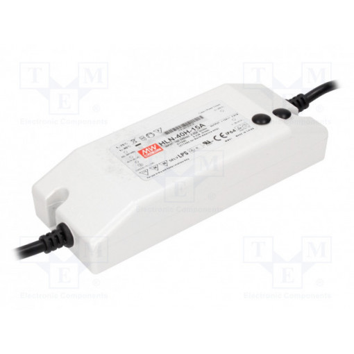 HLN-40H-36A; Power supply: switched-mode; LED; 40.3W; 36VDC; 33÷40VDC; IP64; MEAN WELL