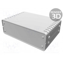 1402BV; Enclosure: with panel; vented; 1402; X: 180mm; Y: 124mm; Z: 61mm; HAMMOND 1402BV; Enclosure: with panel; vented; 1402; X: 180mm; Y: 124mm; Z: 61mm; HAMMOND